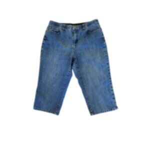 Christopher & Banks Women's Denim Capris Petite Size 12P  - Stylish and Comfy